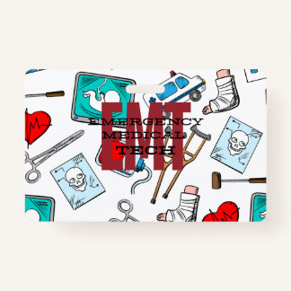 EMT Name Abzeichen Ausweis