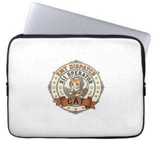 EMT-Notruf 911 Operator Katze EMT-Notruf 911 Ope Laptopschutzhülle