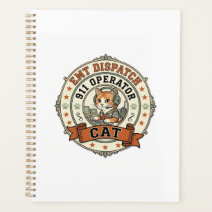 EMT-Notruf 911 Operator Katze EMT-Notruf 911 Ope Planer