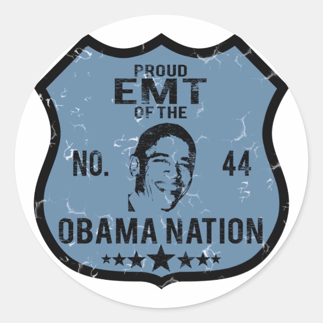 EMT Obama Nation Runder Aufkleber (Vorderseite)