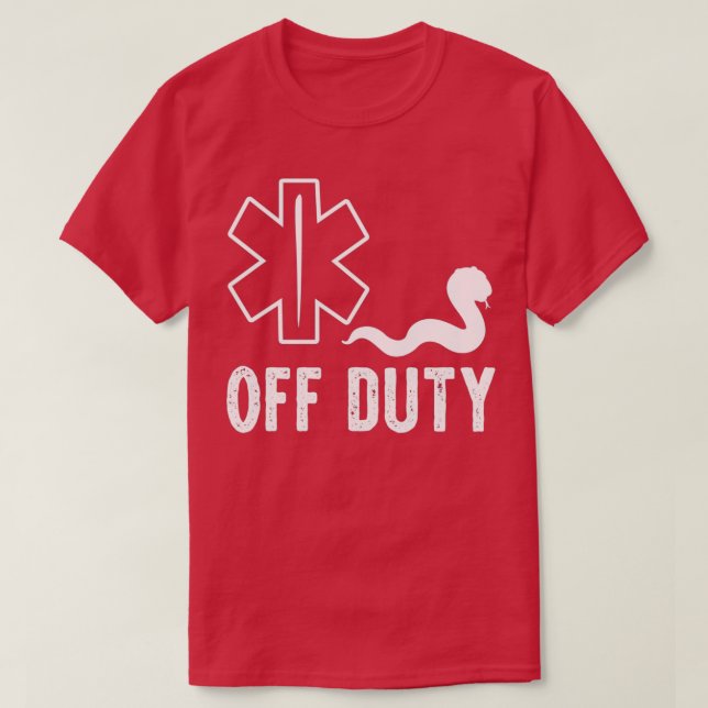 EMT Off Duty Funny Doctor Geschenk T-Shirt (Design vorne)