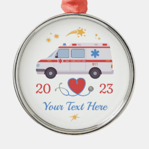 EMT Ornament Personalisiert Nurse Ornament Aus Metall