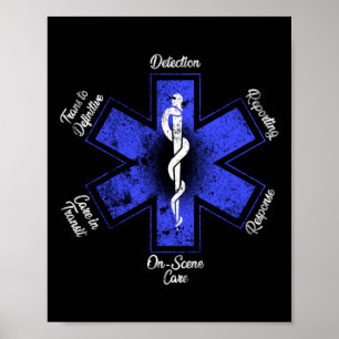 EMT Paramedic EMS Emergency Poster