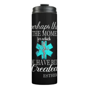 EMT Paramedic Hero Creative Bible Verse Covid Thermosbecher