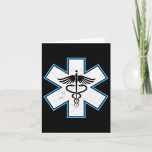 Emt Paramedic Star - Caduceus Ems First Responder Karte