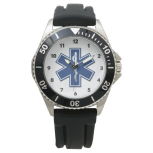 EMT Sanitäter EMS-Stern des Lebens Armbanduhr