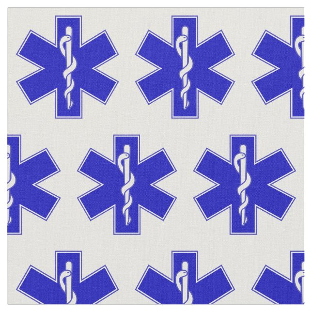 EMT Star of Life Kleiner Stoff (Nahaufnahme)