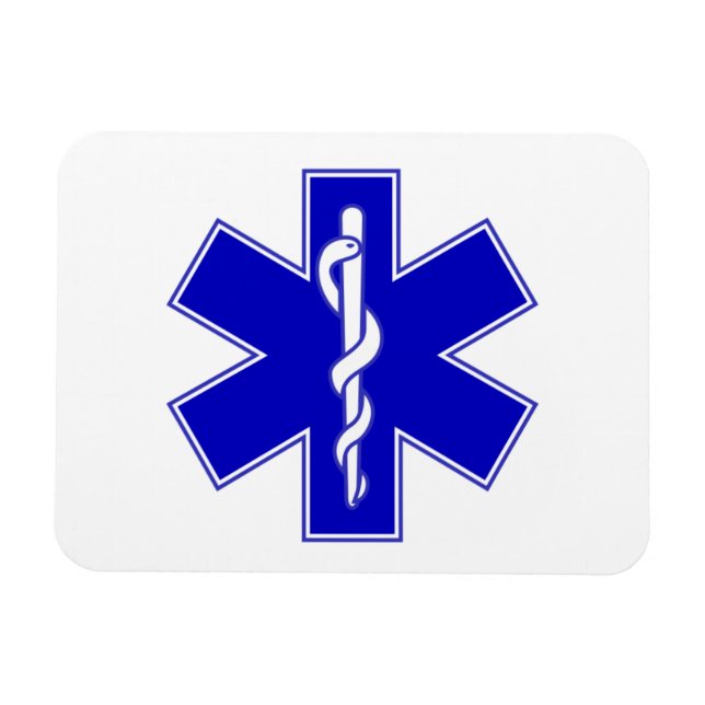 EMT Star of Life Magnet (Horizontal)