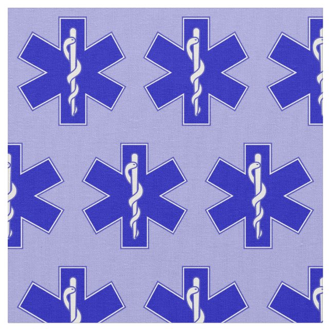 EMT Star of Life Smaller Stoff (Nahaufnahme)