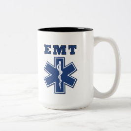 EMT Star of Life Zweifarbige Tasse