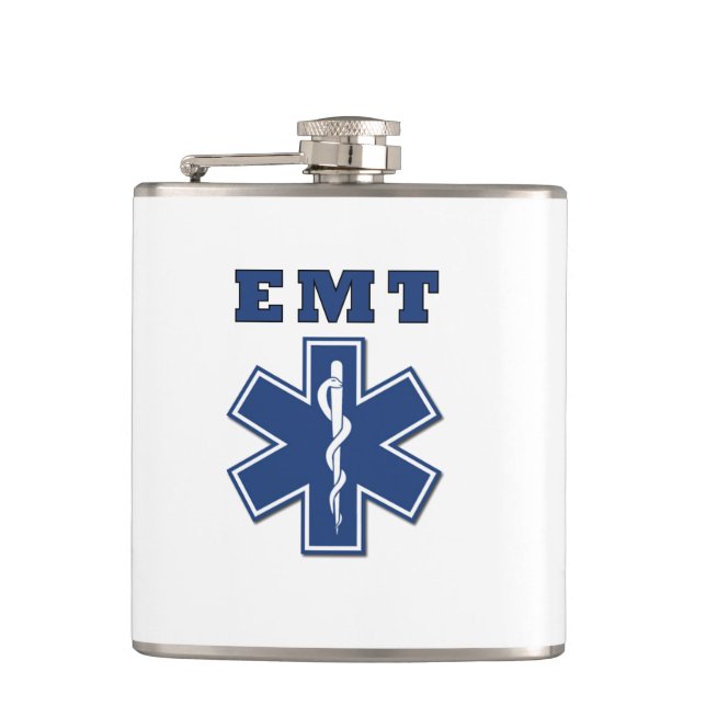 EMT Stern des Lebens Flachmann (Vorderseite)