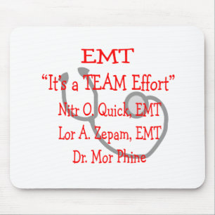 EMT "Team-Bemühung" unglaublich witzig Mousepad