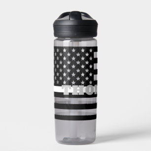 EMT Thin White Line Water Flasche
