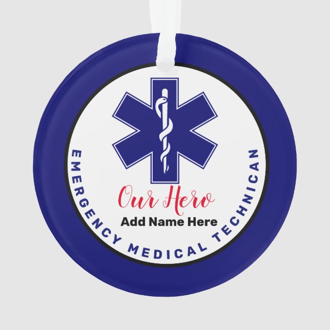 EMT Weihnachtsgeschenke Ornament (Rückseite)