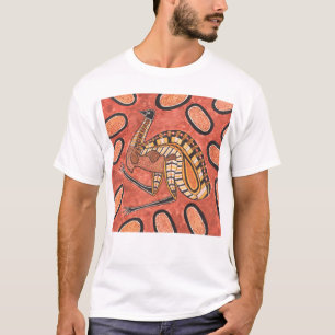 Emu Aborigine-Kunst Malerei T-Shirt