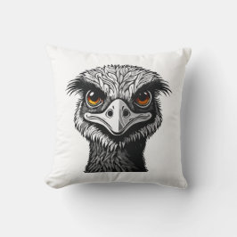 Emu bird head kissen