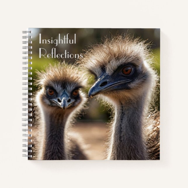Emu Birds Notizbuch (Vorderseite)
