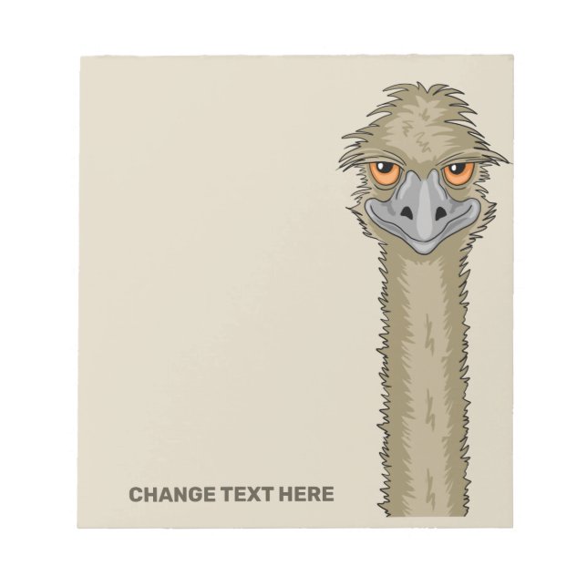 Emu Custom Text Notizblock (Vorderseite)