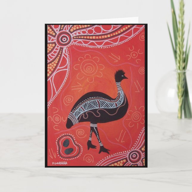 Emu Dream Card mit Dreamtime Story Karte (Vorderseite)