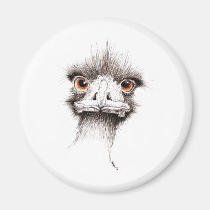 Emu durch Inkspot Magnet
