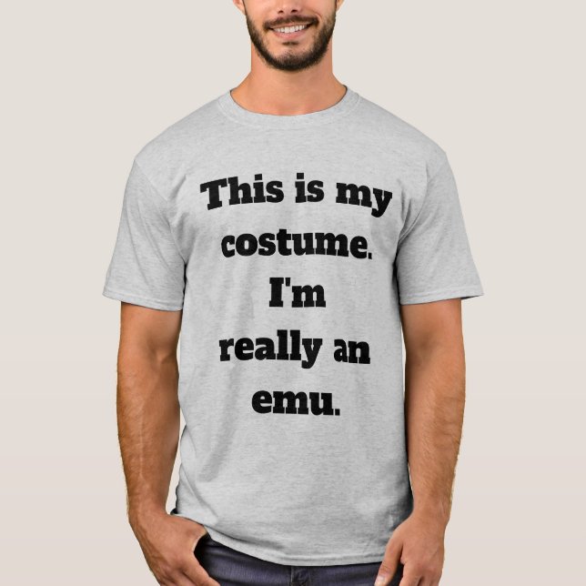 Emu-Kostüm T-Shirt (Vorderseite)