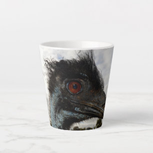 Emu mit winzigen Augen, Milchtasse