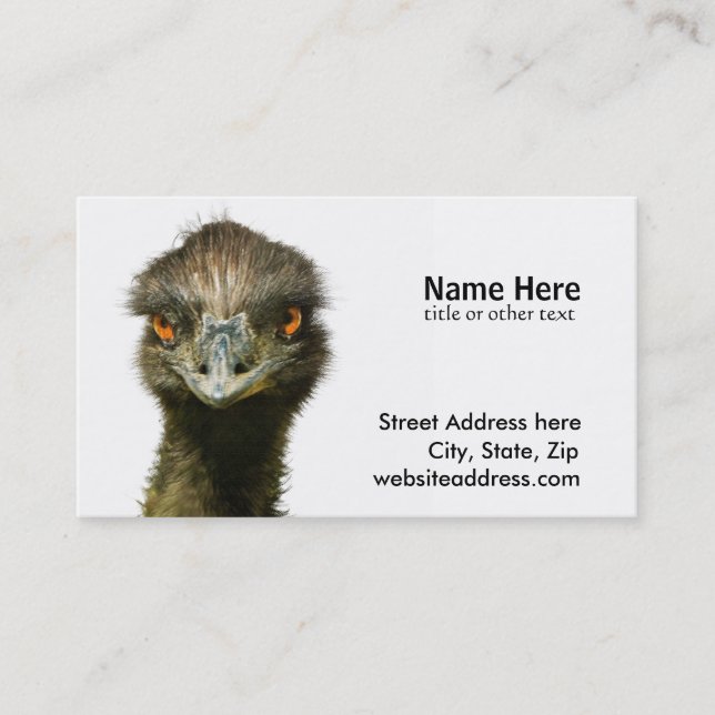 Emu See Visitenkarte (Vorderseite)
