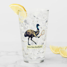 Emu-Tennisspieler - Vorhand von der Grundlinie Glas