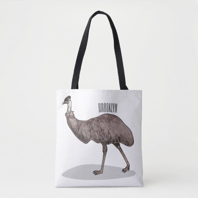Emu Vogel Cartoon (Vorderseite)
