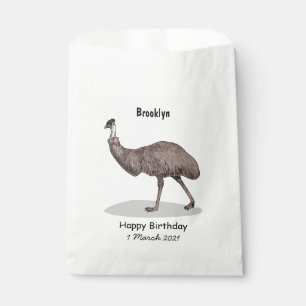 Emu Vogel Cartoon Geschenktütchen