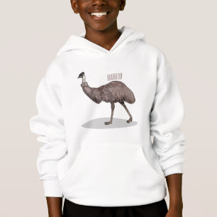 Emu Vogel Cartoon Hoodie