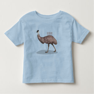 Emu Vogel Cartoon Kleinkind T-shirt
