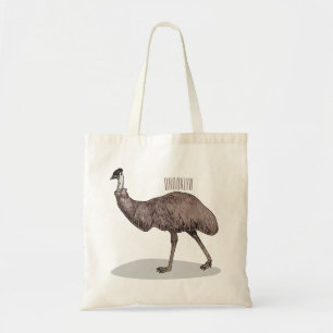 Emu Vogel Cartoon Tragetasche