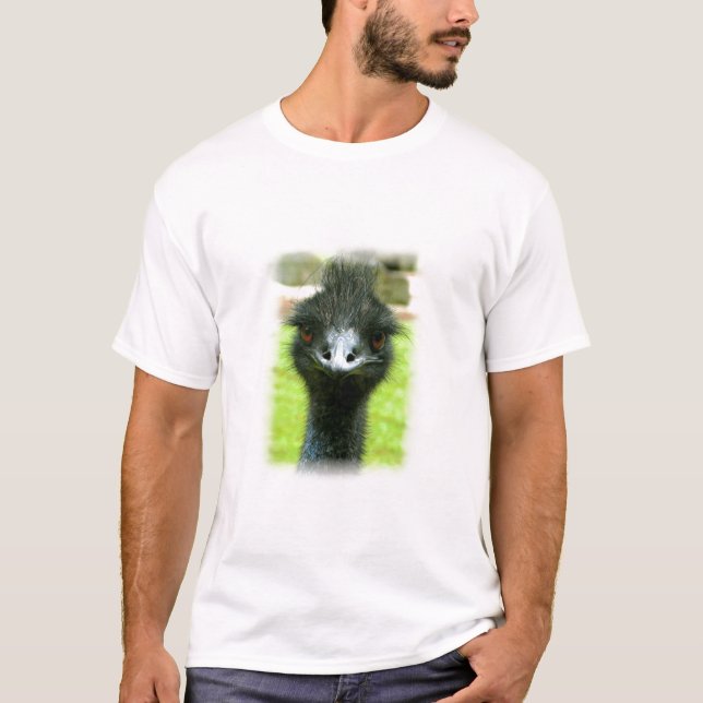 EMU-VOGEL-FOTO-PORTRÄT T-Shirt (Vorderseite)