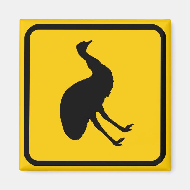 Emu Xing Sign Magnet (Vorne)