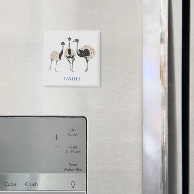 Emus Bird Lovers Personalisiert Magnet (In Situ (Kühlschrank))