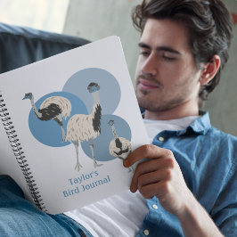 Emus Bird Lovers Personalisiert Notizbuch