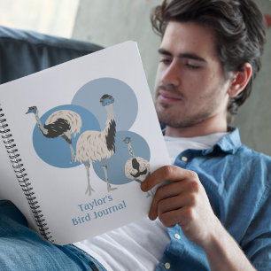 Emus Bird Lovers Personalisiert Notizbuch