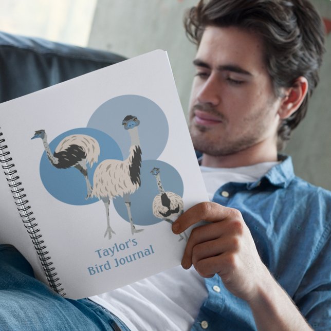 Emus Bird Lovers Personalisiert Notizbuch (Von Creator hochgeladen)
