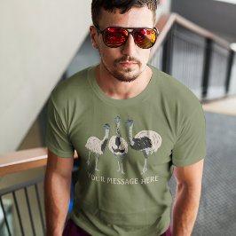 Emus Bird Lovers Personalisiert T-Shirt