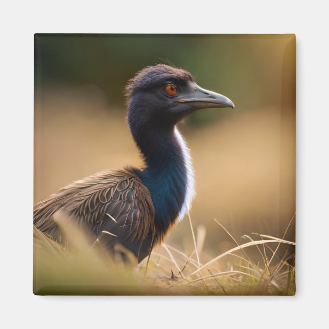 Emus Wildlife: Murawung, Birabayin Ema Large Bird Magnet (Vorne)