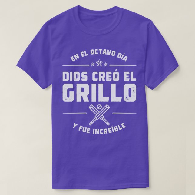 En el octavo da Dios cre el Grillo T-Shirt (Design vorne)