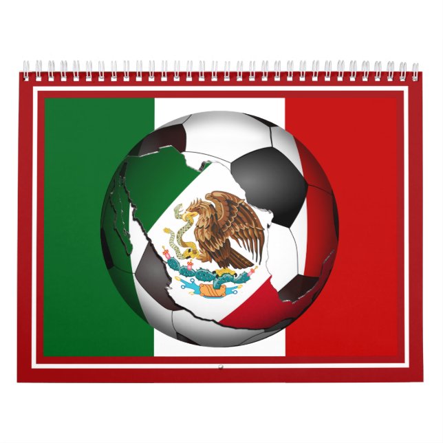 En Espanol - Mexico Soccer Ball Foto Frame Kalender (Titelbild)