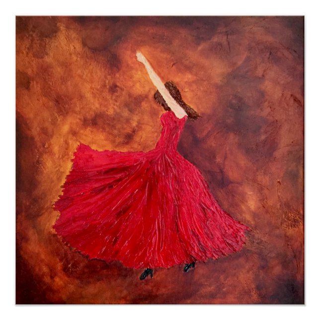 En Fuego, Flamenco Dancer Poster (Vorderseite)