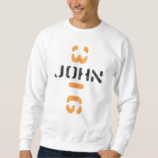 En Johns 3,16 croix Noir Orange Sweatshirt