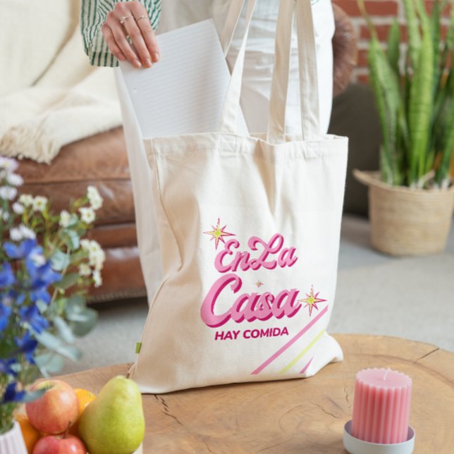 En La Casa Hay Comida Tote Bag | Funny Latina Mom  Tragetasche (EN LA CASA HAY COMIDA CANVAS TOTE BAG)