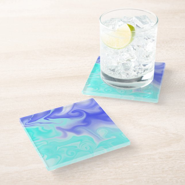 en morado y celeste glasuntersetzer (Schrägansicht)