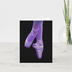 En Pointe Lila- leere Note Card Karte