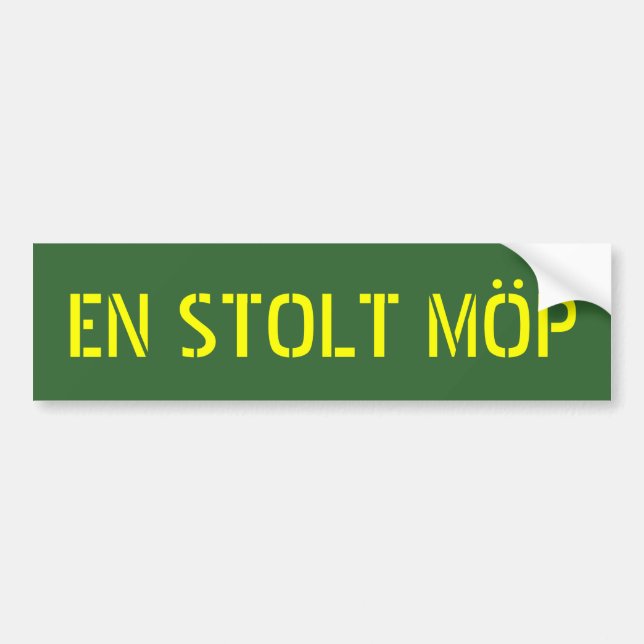 EN STOLT MÖP AUTOAUFKLEBER (Vorne)