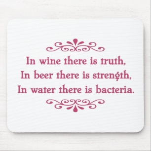 En Vino Veritas -cf Mousepad